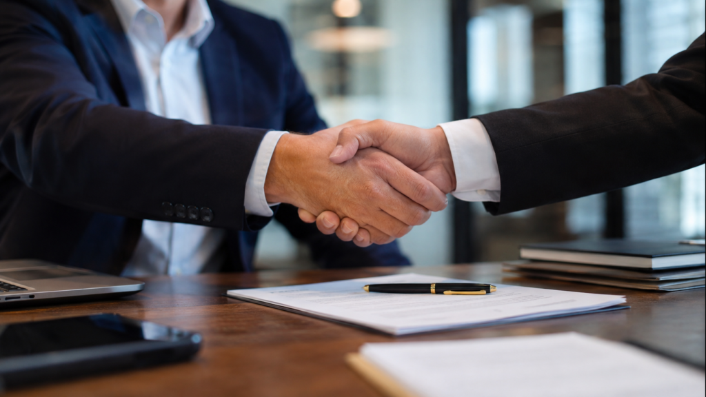 shake hands
