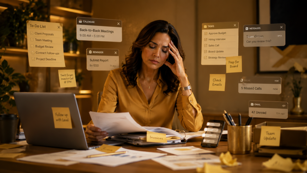 business owner overwhelmed