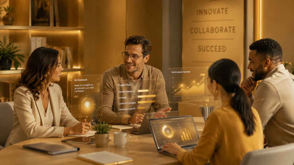 AI tools are actively assisting a team